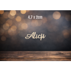 Alicji 1,5cm czcionka Amaze, sklejka 3mm